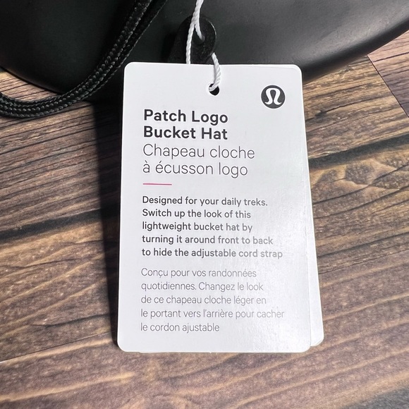 Lululemon Patch Logo Bucket Hat NWT Size S/M (Black) - Picture 16 of 16